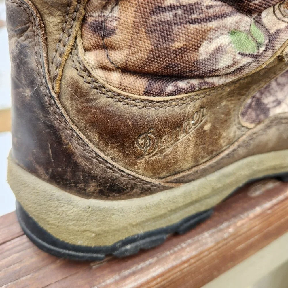 Danner High Ground Mens 9.5 D Camo Hunting Boots Real Tree Xtra Green Gore-Tex
